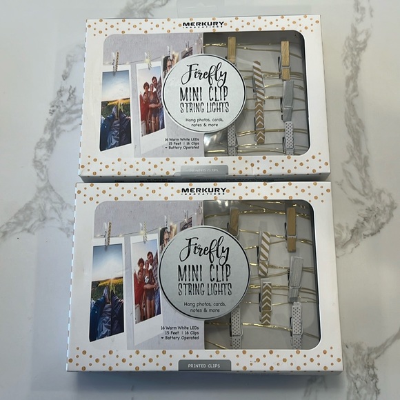 2 Merkury Innovations firefly printed mini clip string lights - Picture 3 of 8